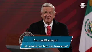 Plan B que beneficia al PT y PVEM será corregido, dice AMLO