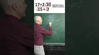 SIMPLIFICA LA FRACCIÓN CON RAÍCES CUADRADAS. Matemáticas Básicas