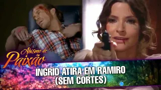 Abismo de Paixão - Ingrid atira em Ramiro após levar uma surra dele (SEM CORTES)