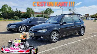 Peugeot 106 s16❗C'EST UN KARTING !!! 😱⚠️