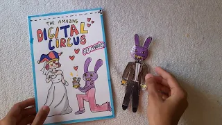 💸paperdiy 💸 Poor Jax getting married 😍 The amazing digital circus #tadc #pomni #jax #paperdiy #asmr