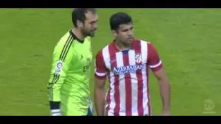 Diego Lopez Fight with Diego Costa  Real Madrid vs Atletico Madrid / 28-09-2013