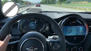 MINI Cooper SE | Autobahn | TopSpeed POV Drive | Electric Car | Facelift