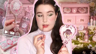 Trying *viral* Fairy Makeup | Flower Knows Midsummer Fairytales Collection First Impressions Review