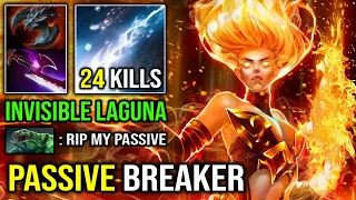 INVISIBLE LAGUNA Silver Edge Lina 100% Passive Breaker with Machine Gun Attack Speed DotA 2