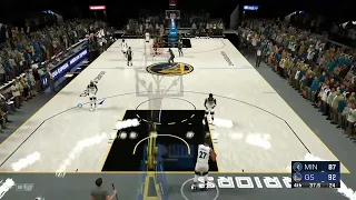 NBA 2k23 Steph Curry hits half court shot and announcers go wild!!