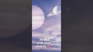 The Great saturn jupiter Conjunction - 21 December, 2020 ✨   ( Youtube #shorts)