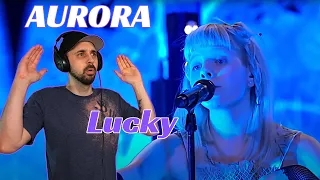 VOICE OF AN ANGEL! Aurora REACTION - Lucky (Live at Nidarosdomen)