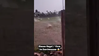 Riesen Hagel schlägt ein wie Bomben😱