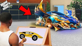 Franklin Got Best And Fastest God Car Uses Magical Painting In Gta V