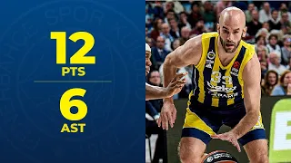 Nick Calathes'in Real Madrid Maçı 12 Sayı 6 Asistlik Performansı