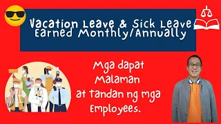 Vacation and Sick Leave Earned Monthly/ Annually For Private/ Government Employees.