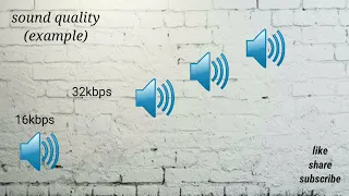 16 vs 32 vs 64 vs 128 vs 256 KBPS music quality comparison / sound quality comparison