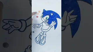 Drawing Sonic in Amy Rose Clothes..LoL! See the Outcome!