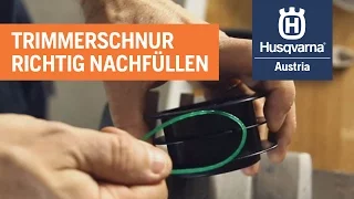 Husqvarna - Trimmerfaden nachfüllen bei Akkutrimmern und -sensen