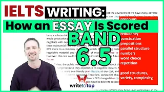 IELTS Writing: How an Essay Is Scored (band 6.5)