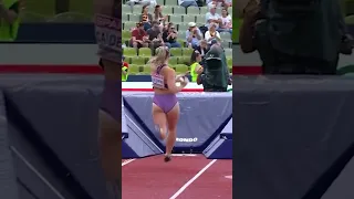 Beautiful Molly Caudery Woman Pole Vault Championships #shorts