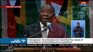 Pres. Ramaphosa delivers eulogy of the late ANC veteran Zola Skweyiya