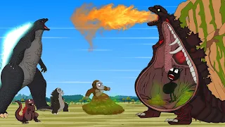 Rescue SHIN GODZILLA From GODZILLA & KONG: The Battle Against Digestive System - FUNNY CARTOON [#2]