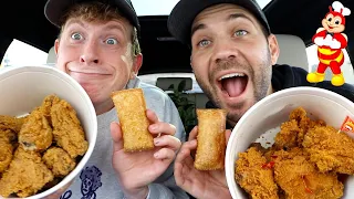 OUR FIRST TIME TRYING JOLLIBEE'S FRIED CHICKEN with MATT KING!!