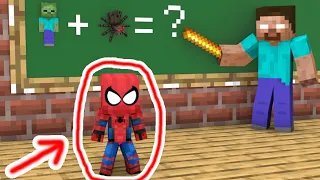 Monster School: Baby Zombie Becomes Spiderman - Minecraft Animation