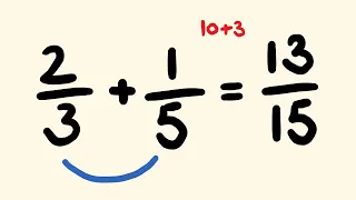 Add ANY Fractions Instantly!  Fast math trick!