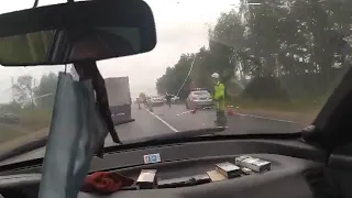 В Смоленской области в массовом ДТП пострадал водитель иномарки. Автор видео - Влад Маракуев