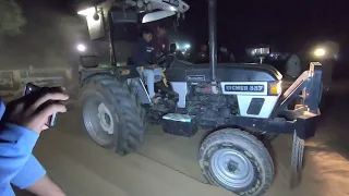 Eicher 557 tractor performed with 2 harrow in kasni competition