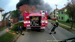JSDH Drásov - Požár automobilu 21.10.2021