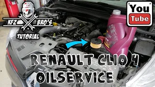 Renault Clio 4 | Capture | Ölwechsel + Ölfilter | Service | Inspektion | Engine Oil Change