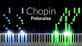 Polonaise (Opus 53) - Chopin [Piano Tutorial] (Synthesia)