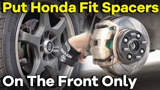 2022 Honda Fit Modified | Can You Put Wheel Spacers On The Front Only? BONOSS Wheel Spacers