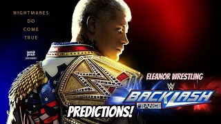 WWE Backlash 2024 Predictions | Eleanor Wrestling