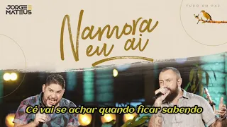 Namora eu aí ( Jorge e Mateus ) Música para status tipografia