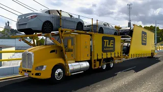 Kenworth T660 | Nodriza TLE | Transportando Autos American Truck Simulator |