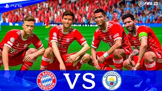 FIFA 23 - Ronaldo, Messi Play Together at Bayern | Bayern Munich vs Man City | PS5 Gameplay;