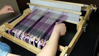 Diamond Twill Pattern for Rigid Heddle Loom weaving sequence video 6 of 6