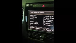 VW Touareg service light reset if overdue.