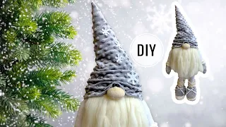 Large SCANDINAVIAN GNOME on legs with your own hands + making patterns - DIY