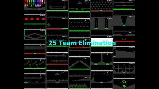 Marble race 25 Team Elimination In Algodoo