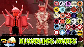 Shindo Life all Bloodlines Modes part 1 / Шиндо Лайф все Моды Блудлайнов часть 1