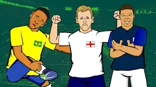 WORLD CUP 2018 LAST 16 REACTION! 📺 GOGGLE IN THE BOX 📺 442oons ft Neymar, Kane, Ronaldo, & more!
