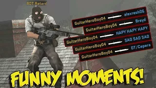 CS:GO SILVER FUNNY MOMENTS - THE WORLDS FIRST BOT 360 NO SCOPE, KNIFE ACE (FUNNY MOMENTS)