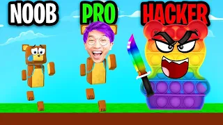 NOOB vs PRO vs HACKER In SUPER BEAR ADVENTURE!? (ALL LEVELS!)