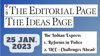 25th January 2023 | Gargi Classes The Indian Express Editorials & Idea Analysis | By R.K. Lata