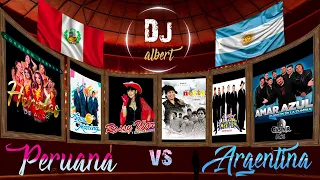 MEGAMIX CUMBIA PERUANA vS ARGENTINA - Corazón Serrano, Agua Marina, Amar Azul, Rossy War, Néctar