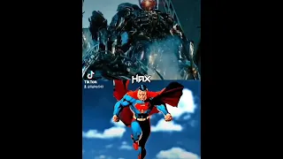 Shockwave vs Superman #debate #edit #transformers #bumblebee #dccomics #superman