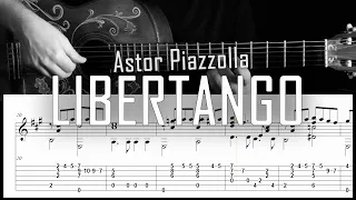 Libertango (Astor Piazzolla) - Fingerstyle guitar -  Arreglo solista con partitura y tablatura