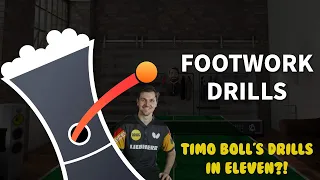 Tame the Spin - Lesson 5 - Footwork Drills - Some of Timo Boll's Favourites