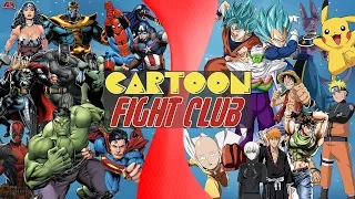 Comics VS Manga (Marvel & DC vs Dragon Ball Super, Naruto, Pokémon, One Piece) CARTOON FIGHT CLUB